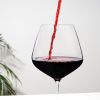 Reserve Inez Crystal Burgundy Glasses by Viski (set of 4)