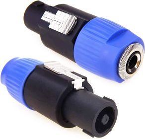 5 Core 2Pcs Speakon To 1/4 Adapter Connector, Upgraded 1/4 Female To Male Connector Speaker SPKN ADP 2PCS