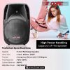 15 Inch Professional Dj Speaker Passive Pro Audio Karaoke Speakers 1200W 5 Core PC 42