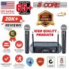 5 Core Wireless Microphone System with case; VHF Dual 2 Handheld Mics Professional WM 5CPGVX