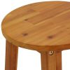 3 Piece Patio Dining Set Solid Wood Acacia