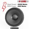15 inch Subwoofer Replacement PRO DJ Speaker Sub Woofer Loudspeaker Wide Full Range Loud 300 Watts RMS (3000W PMPO) 90oz Magnet 15-185 MS 300W