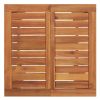 3 Piece Patio Dining Set Solid Wood Acacia