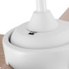 YUHAO 44 in. Integrated LED Indoor White Plywood Modern Ceiling Fan with Reversible Blades and Remote Control