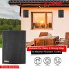 Outdoor Speaker Wired Waterproof Speaker Mounts Indoor Steel Easy Wall Patio Garage Home 2PCS 5 Core 13T BL Ratings (Black)