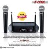 5 Core Wireless Microphone System with case; VHF Dual 2 Handheld Mics Professional WM 5CPGVX
