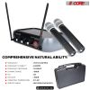 5 Core Wireless Microphone System with case; VHF Dual 2 Handheld Mics Professional WM 5CPGVX