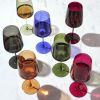 Reserve Nouveau Crystal Wine Glasses in Seaside By Viski (se