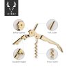 Gold Signature Double Hinged Corkscrew by Viski®
