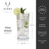 Reserve Milo Crystal Highball Glasses By Viski (set of 4)