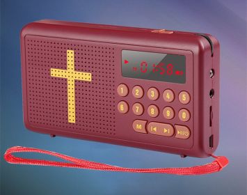 Bible Player New Portable English Player (Color: Red)