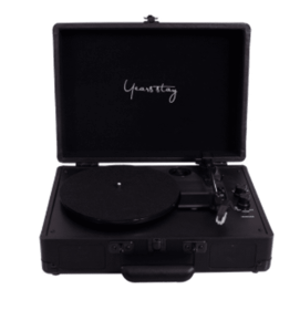 Leather Case Bluetooth Phonograph Turntable (Option: Black-EU)