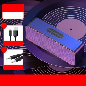 Bluetooth voice announcer car wireless speaker (Color: Black)