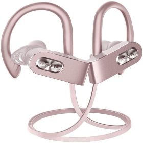 Hanging ear bluetooth headset (Color: Pink)