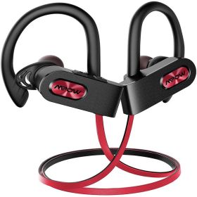 Hanging ear bluetooth headset (Color: Red)