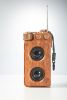 American retro wireless bluetooth speaker portable subwoofer mini FM radio outdoor small steel gun creative caixa de som
