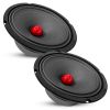 5 Core 8" Car Audio Speakers with Bullet 580 W 4 Ohm Mid-Range Loudspeaker MR 8 BLT R 4oHM