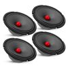 5 Core 8" Car Audio Speakers with Bullet 580 W 4 Ohm Mid-Range Loudspeaker MR 8 BLT R 4oHM