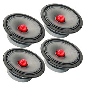 5 Core 6.5 Car Audio Speakers with Bullet 500 W 8 Ohm Mid-Range Loudspeaker MR 6.5 BLT R 8oHM (size: 4PCS MR 6.5 BLT R 8oHM)