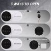 1.5 Cub Home Security Box for Storing Currency, Jewelry, and Valuable Documents