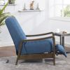 Push Back Recliner with Wooden Arms