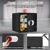 1.5 Cub Home Security Box for Storing Currency, Jewelry, and Valuable Documents