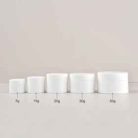 Powder Bottle Cream Ointment Plastic Separately Packed Case (Option: White-30g)